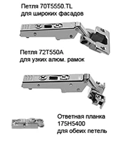 Петли Clip top 120° без пружины. Петли Clip top 120° без пружины.